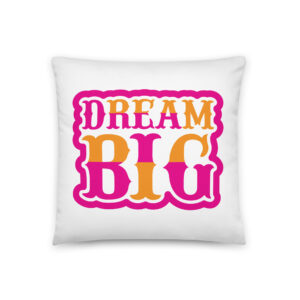 Accent Pillow (18×18) - DREAM BIG