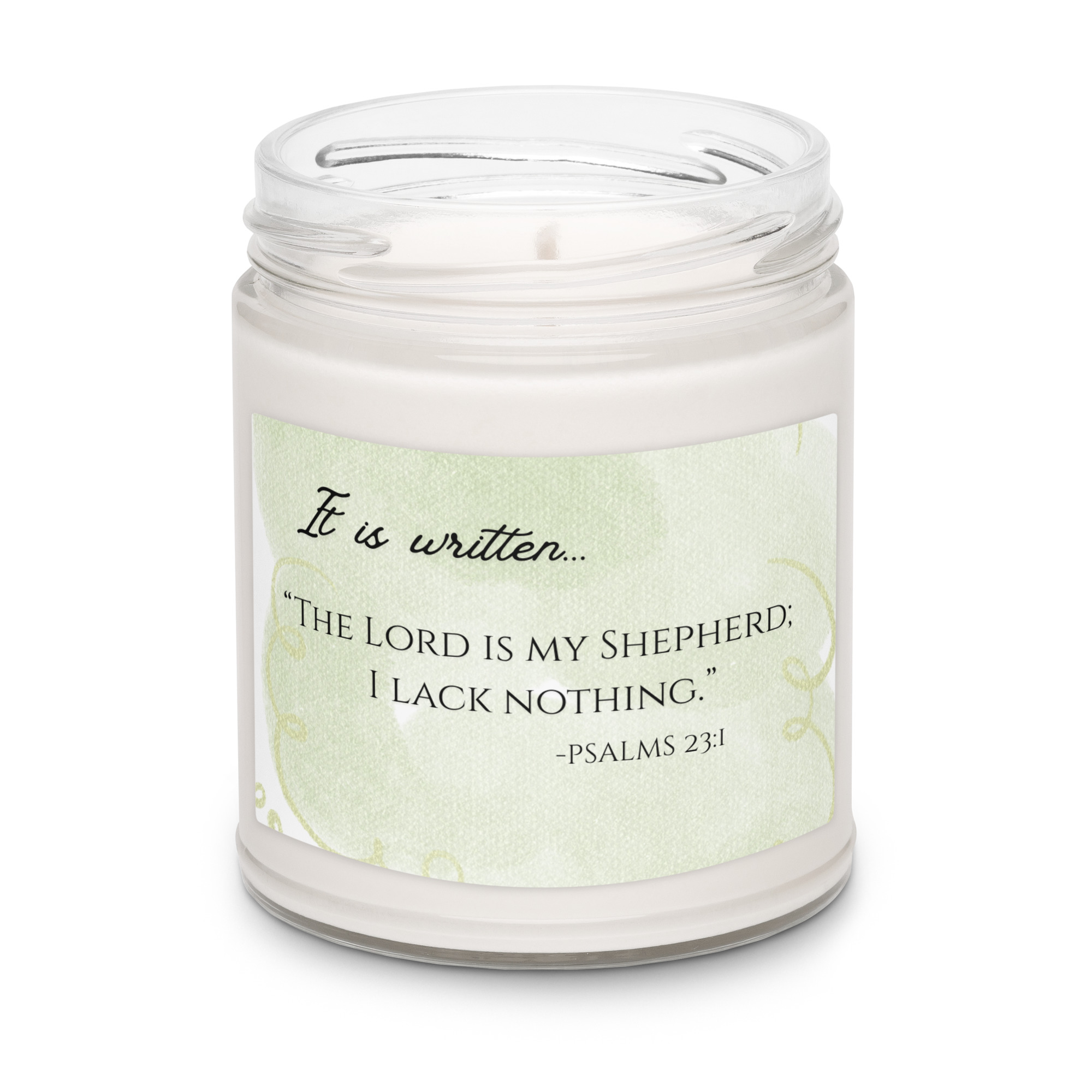 Scented Soy Candle - PSALMS 23:1 - Image 4