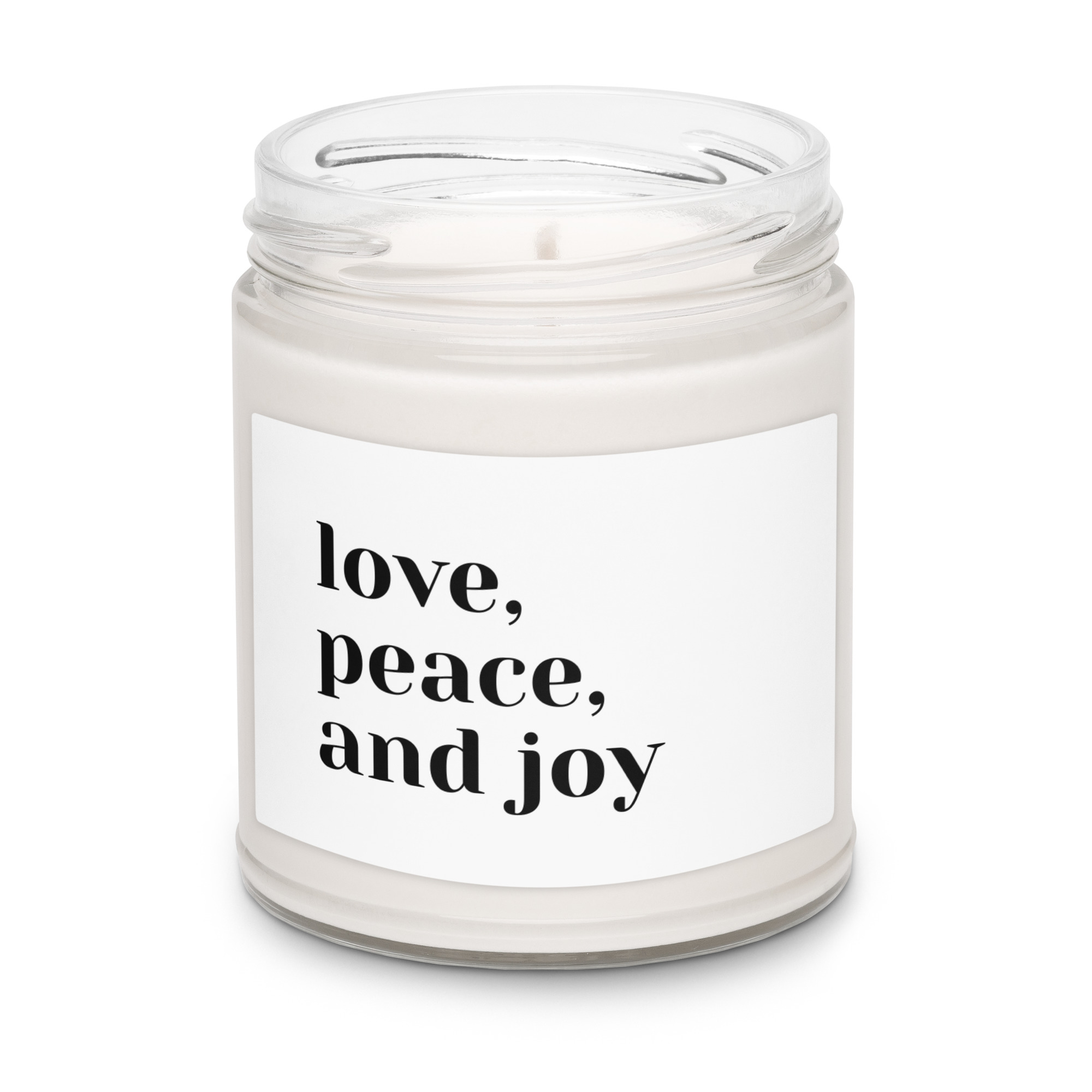 Scented Soy Candle - LOVE PEACE JOY - Image 4