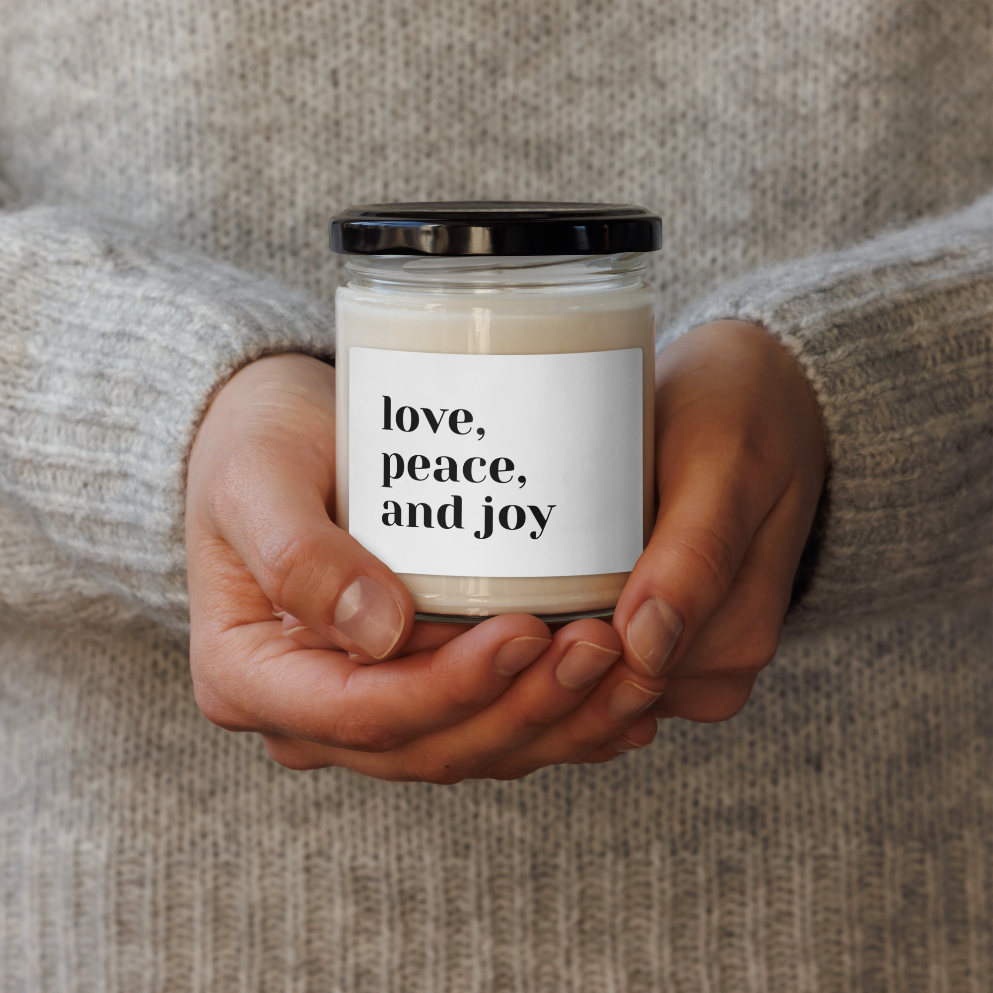 Scented Soy Candle - LOVE PEACE JOY - Image 6