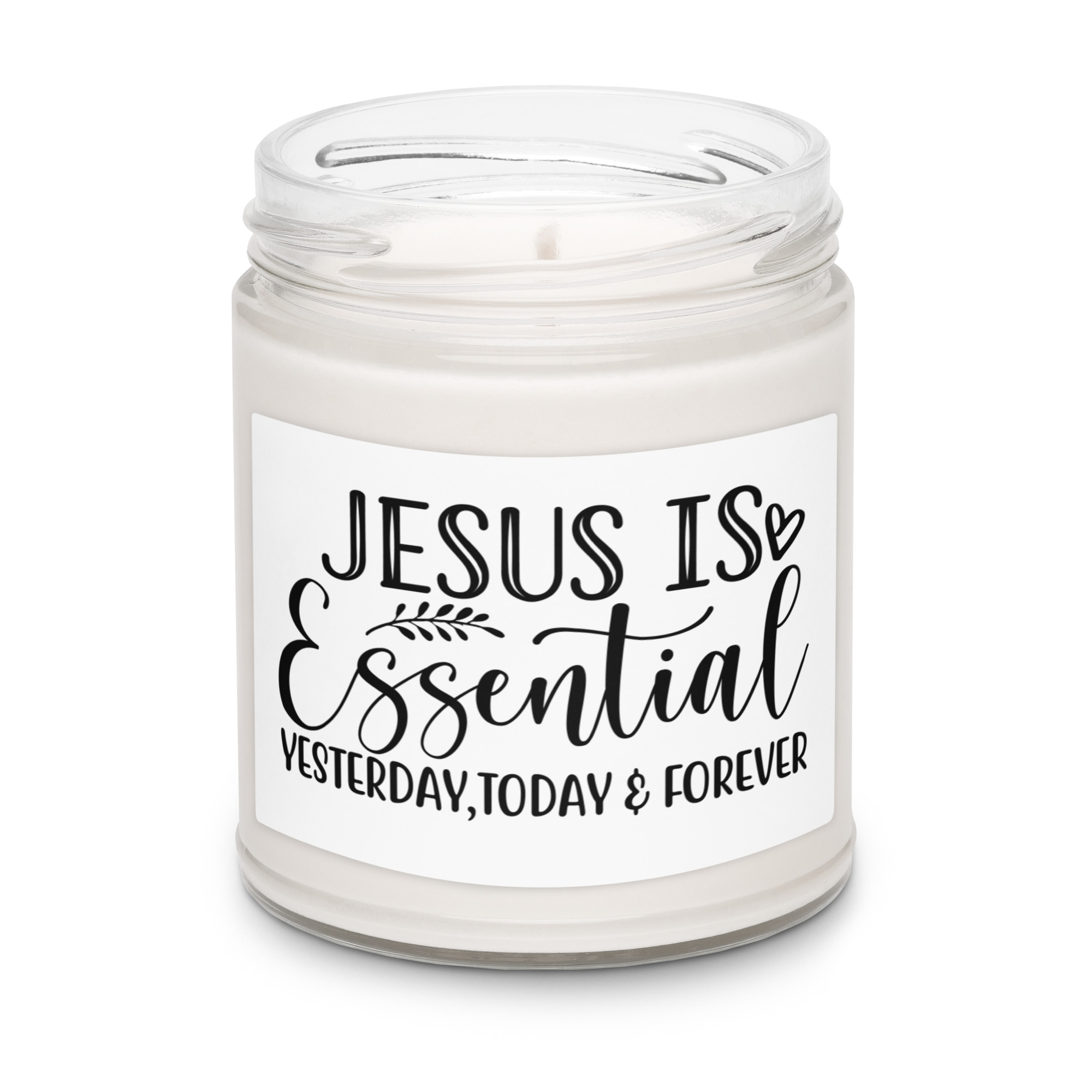 Scented Soy Candle - JESUS IS - Image 3