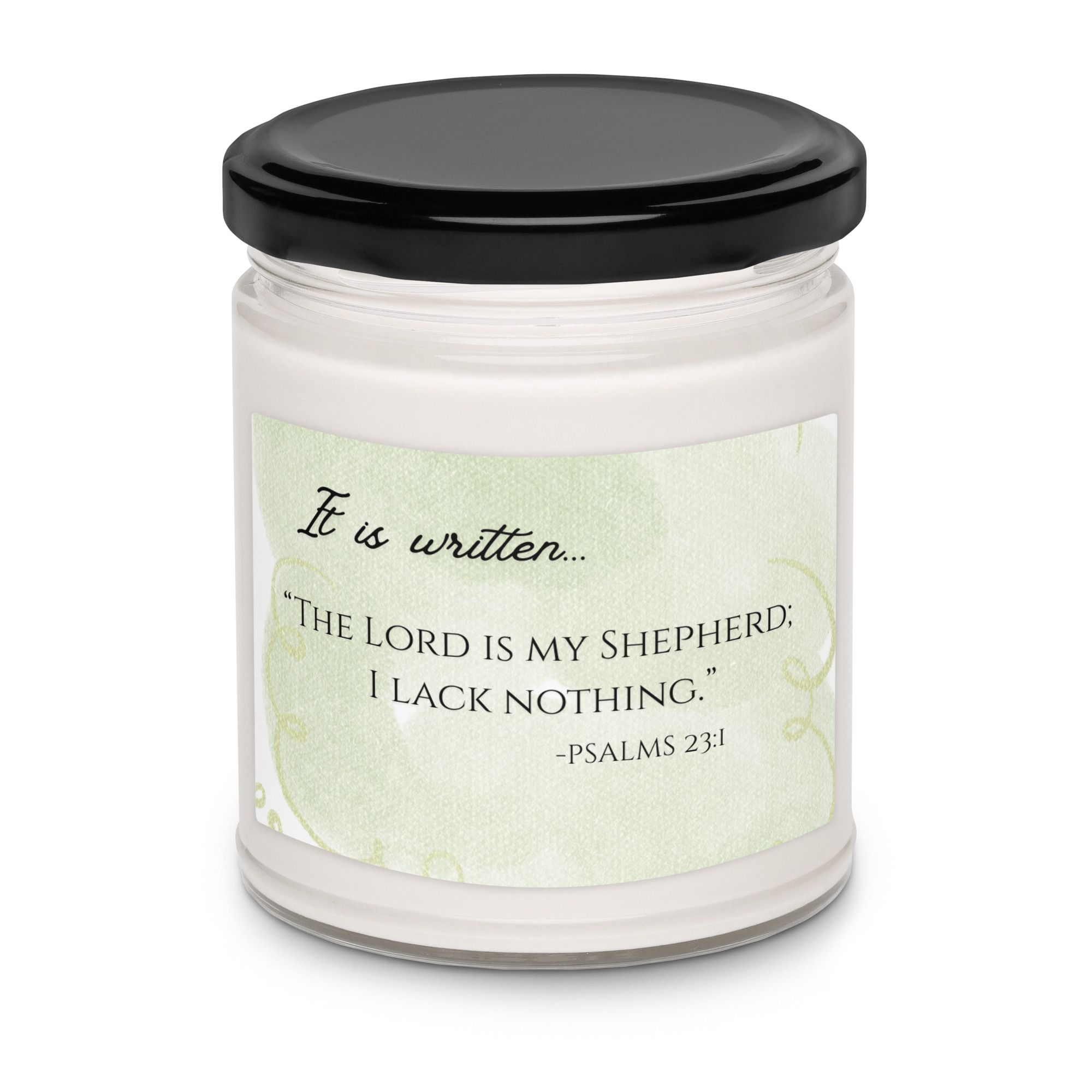 Scented Soy Candle - PSALMS 23:1 - Image 3