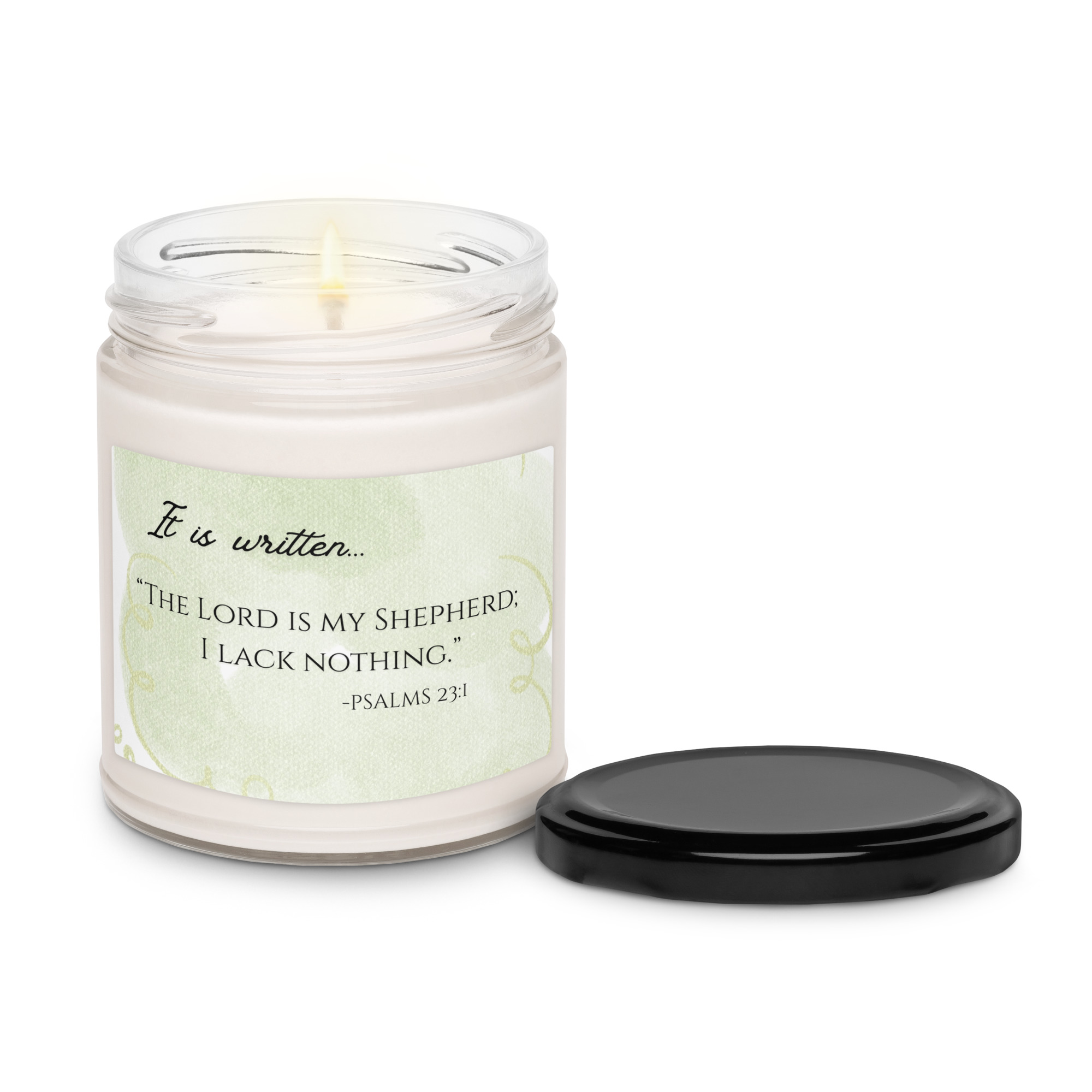 Scented Soy Candle - PSALMS 23:1 - Image 7
