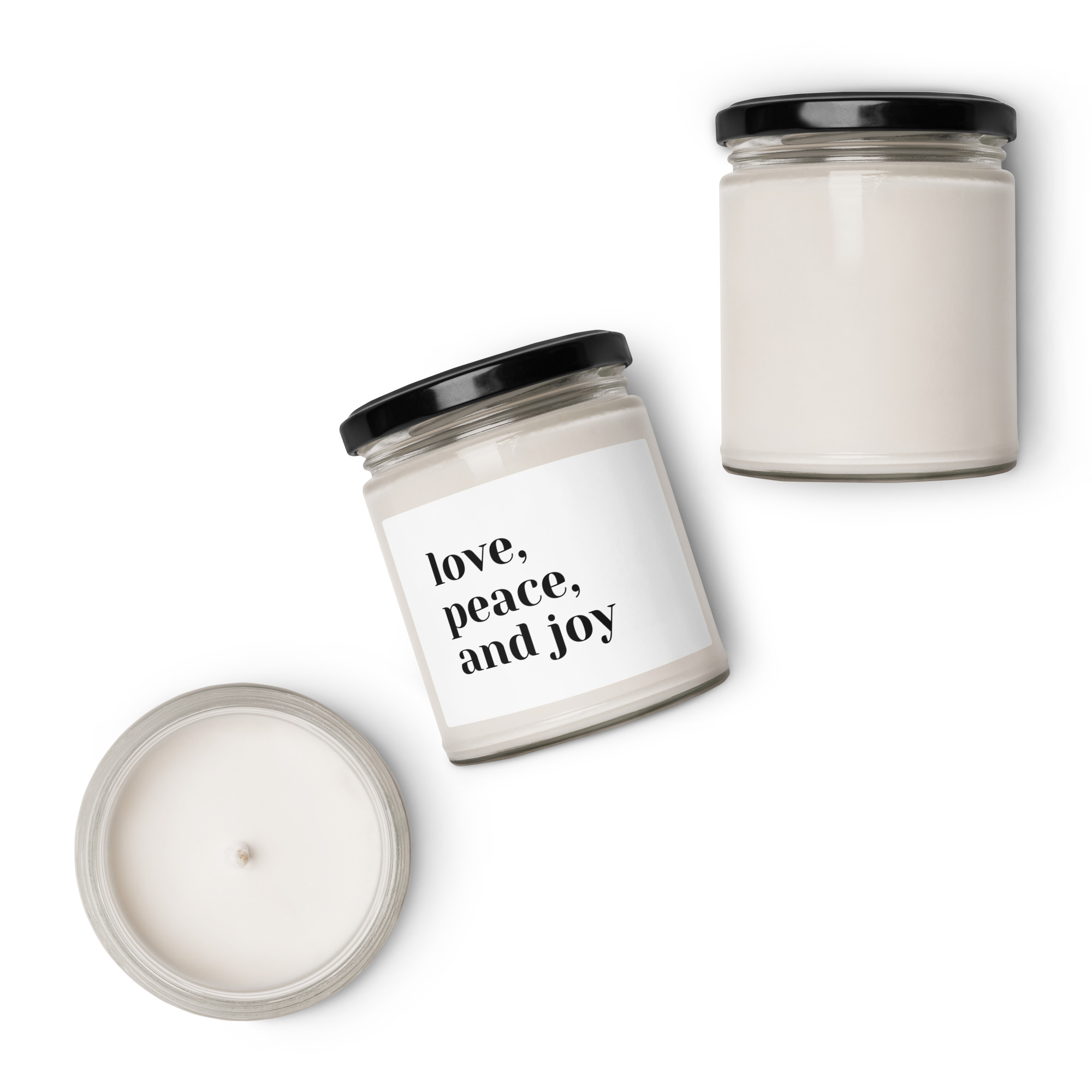 Scented Soy Candle - LOVE PEACE JOY - Image 7