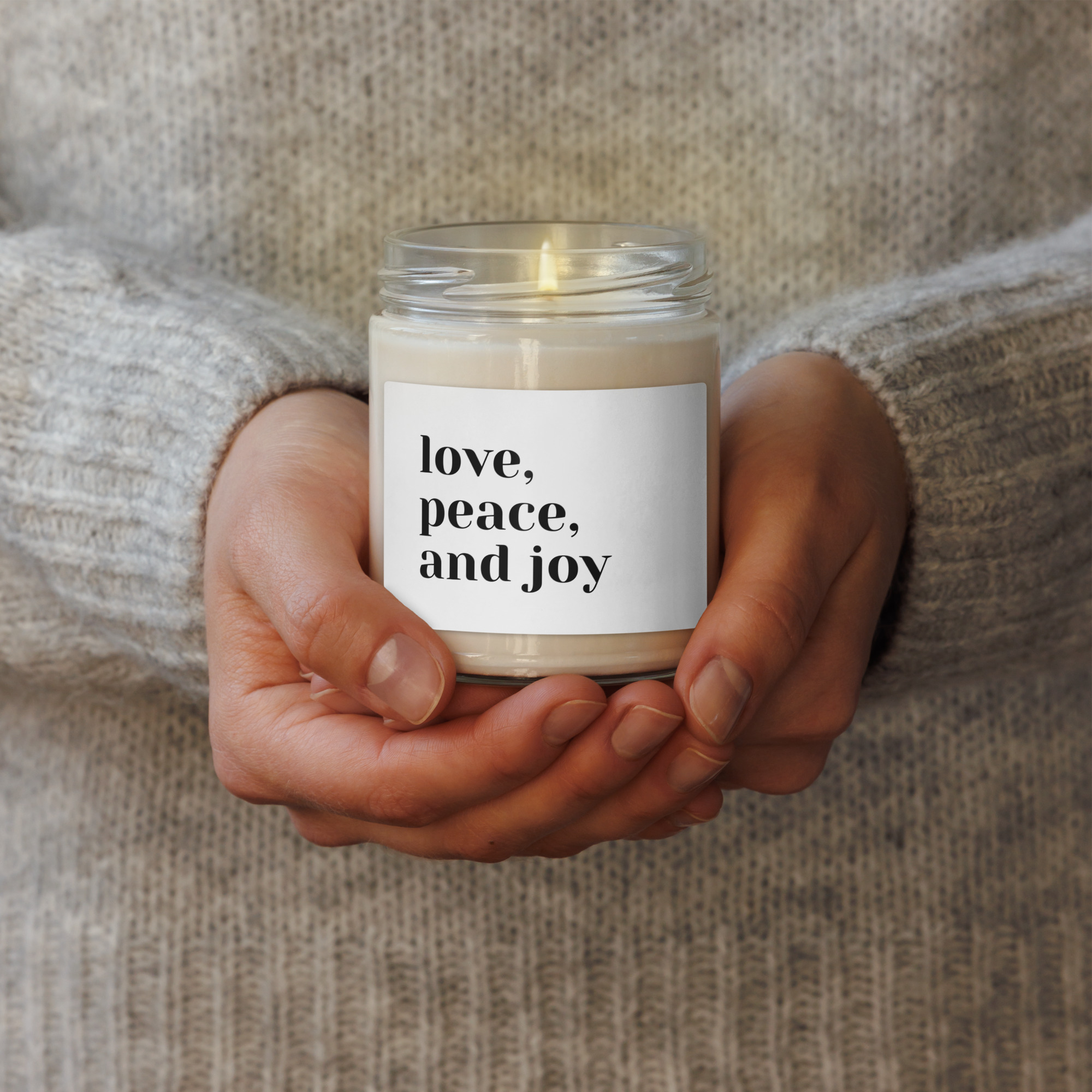 Scented Soy Candle - LOVE PEACE JOY - Image 5