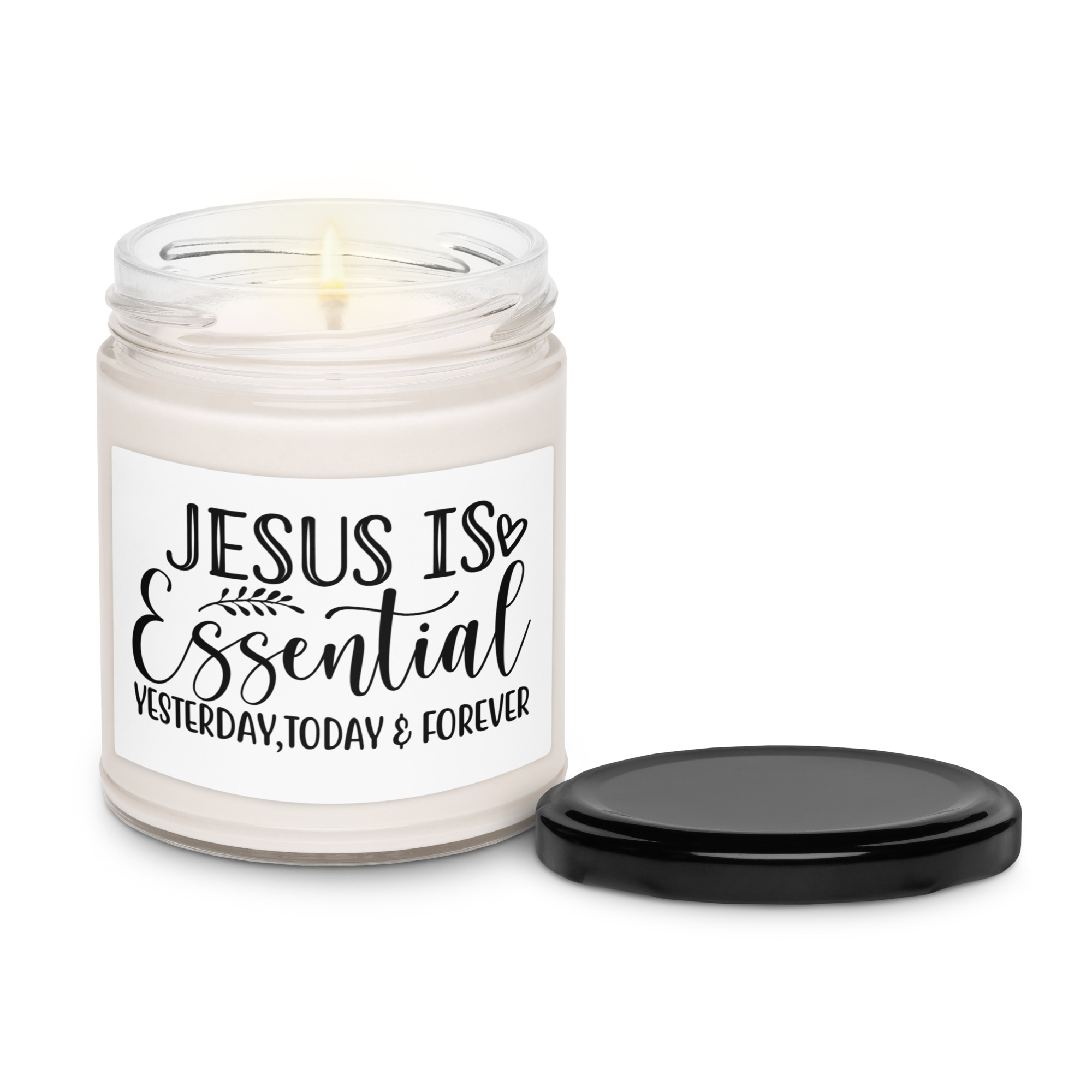 Scented Soy Candle - JESUS IS - Image 4