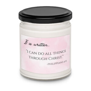 Scented Soy Candle - I CAN DO ALL THINGS