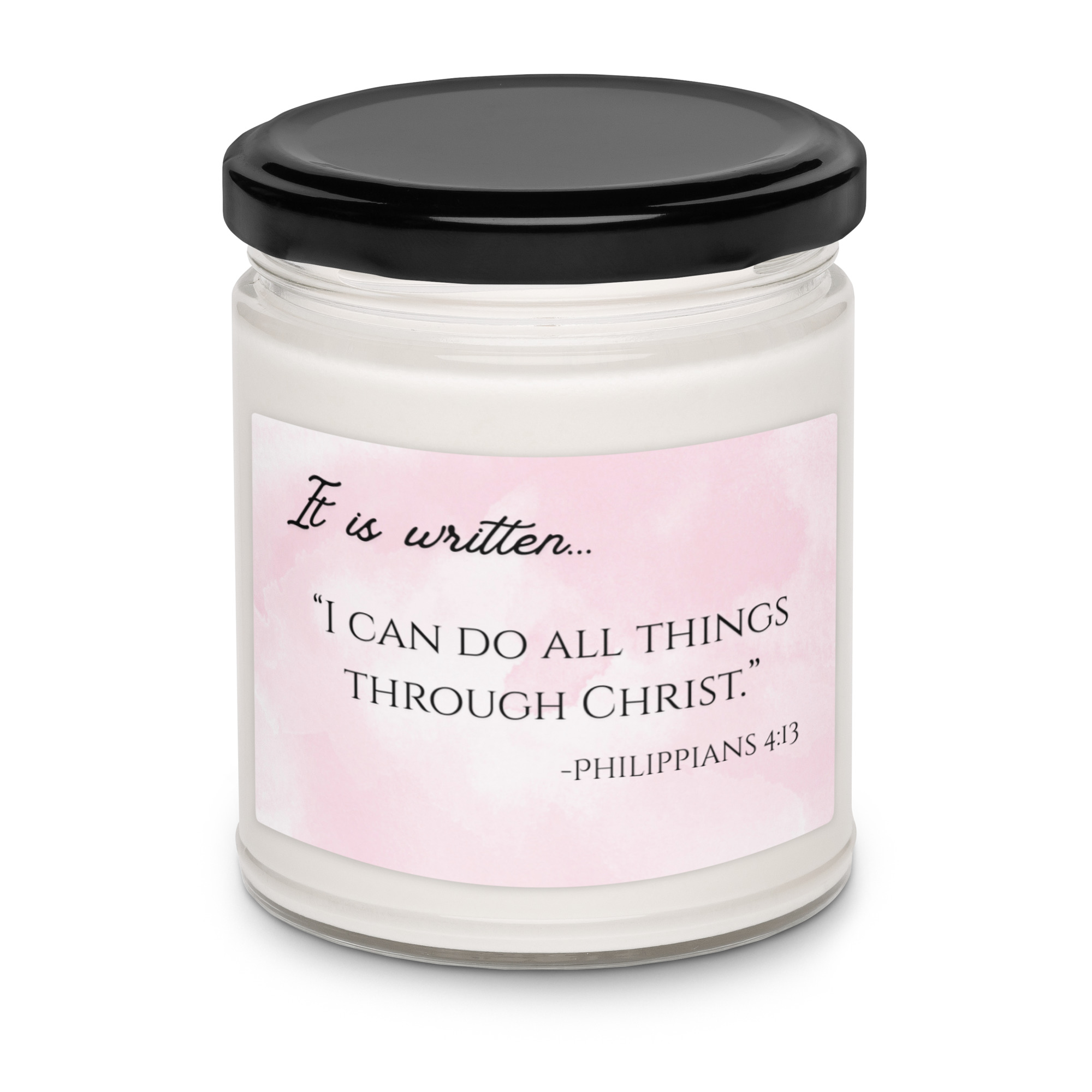 Scented Soy Candle - I CAN DO ALL THINGS