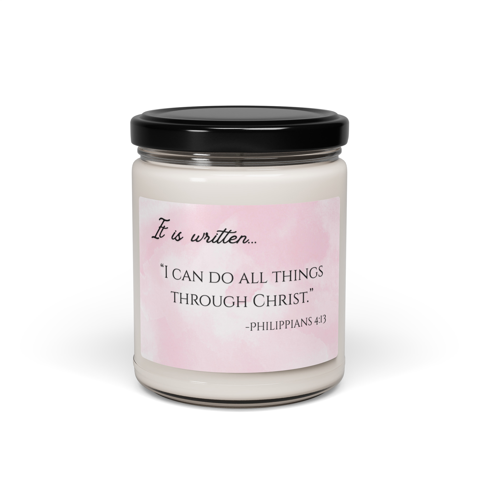 Scented Soy Candle - I CAN DO ALL THINGS - Image 2