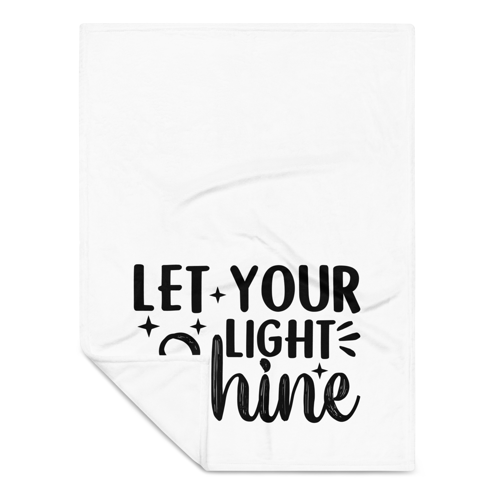Throw Blanket - LET YOUR LIGHT SHINE - Image 2