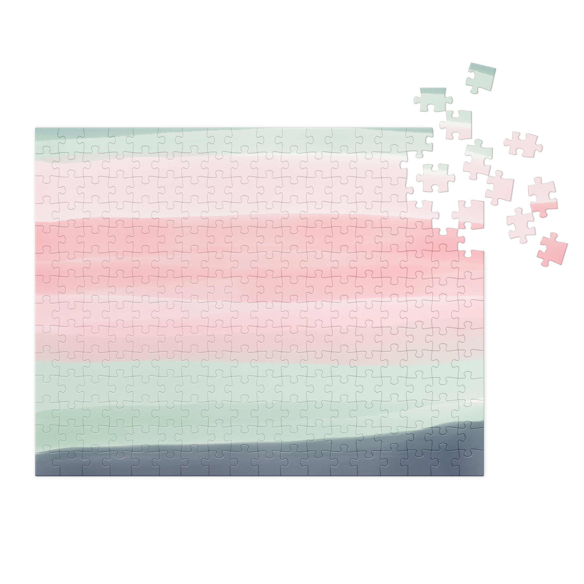 Jigsaw Puzzle with Tin - WATERCOLORS